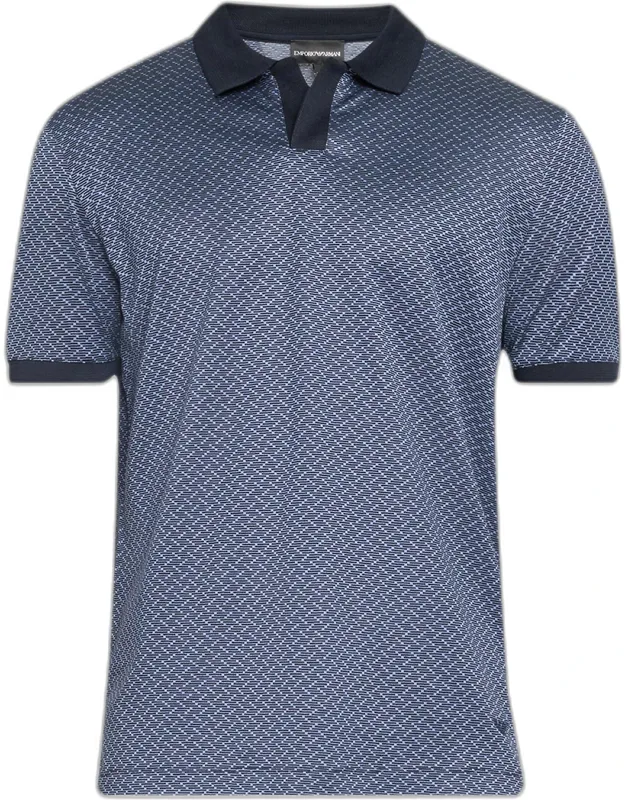 Stacked Zigzag Polo Shirt