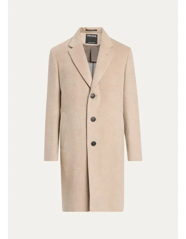 Cashmere Single-breasted Overcoat