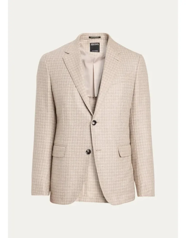 Cashmere Tonal Houndstooth Sport Coat