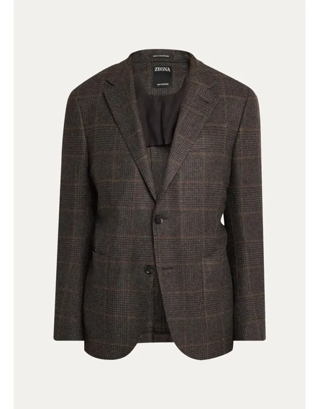 Oasi Cashmere Plaid Single-breasted Sport Coat