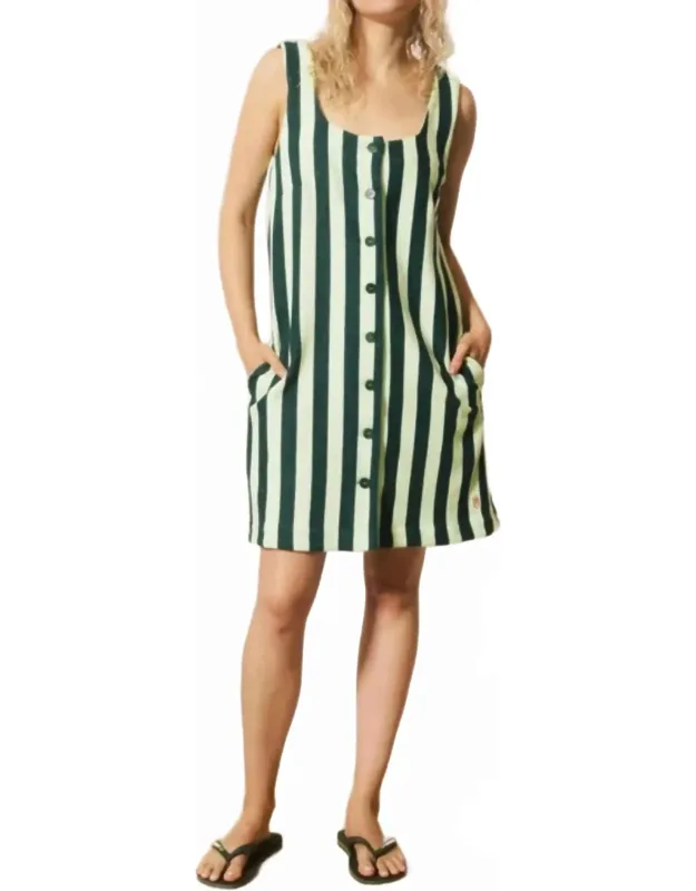 Ridge Road Stripe Midi Dress