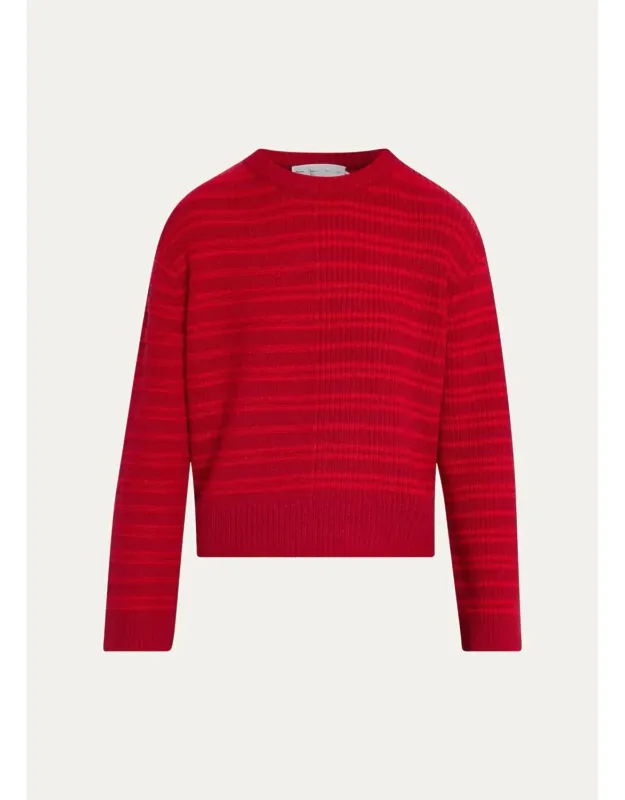 Striped Wool-blend Sweater