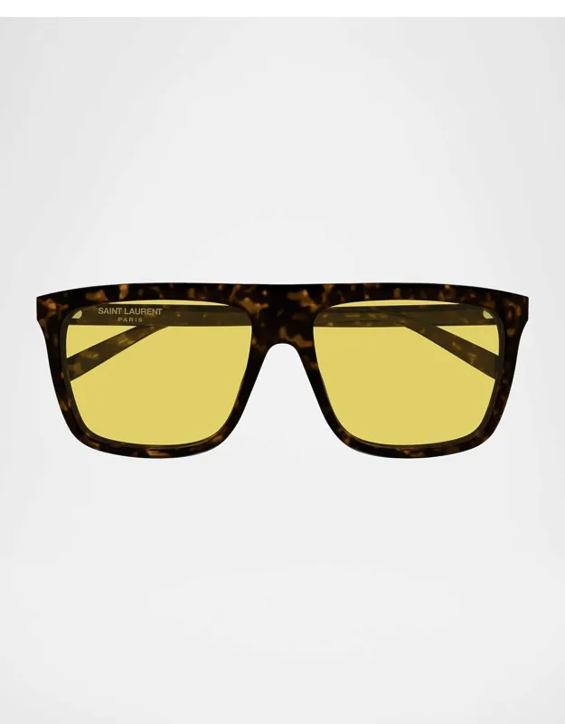 Acetate Semi-shield Sunglasses