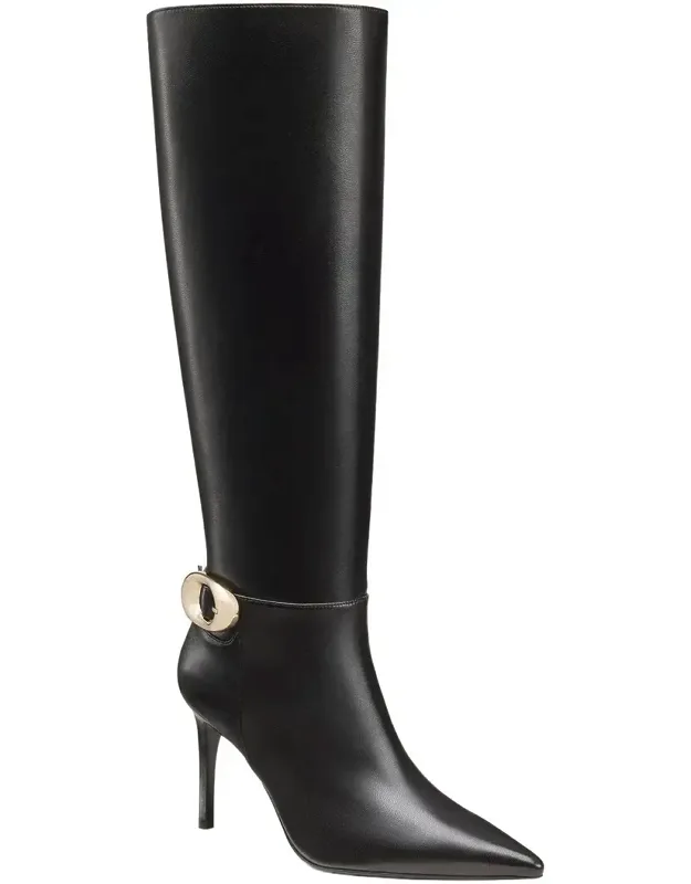 Power Buckle Leather Boot