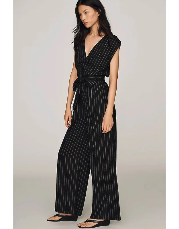 Pinstripe Jumpsuit
