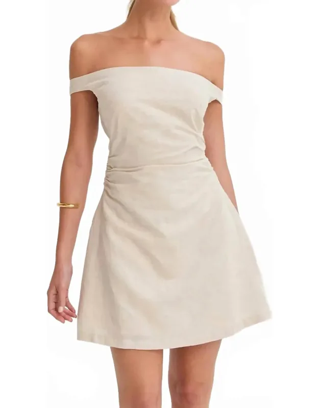 The Newport Linen Mini Dress