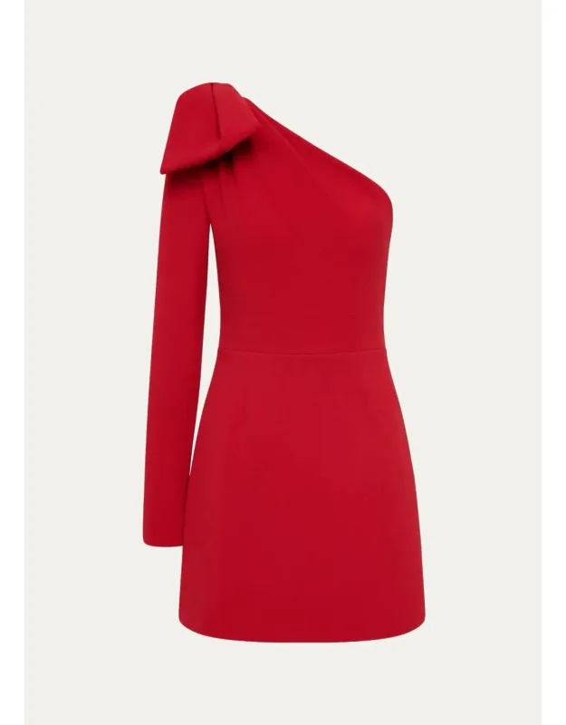 One-shoulder Sheath Mini Dress