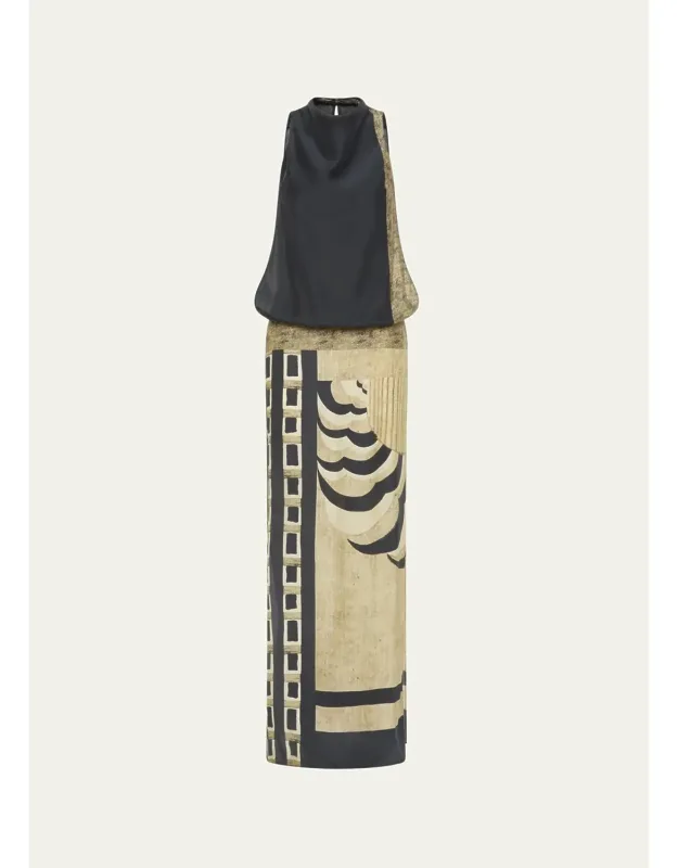 Geometric Maxi Dress