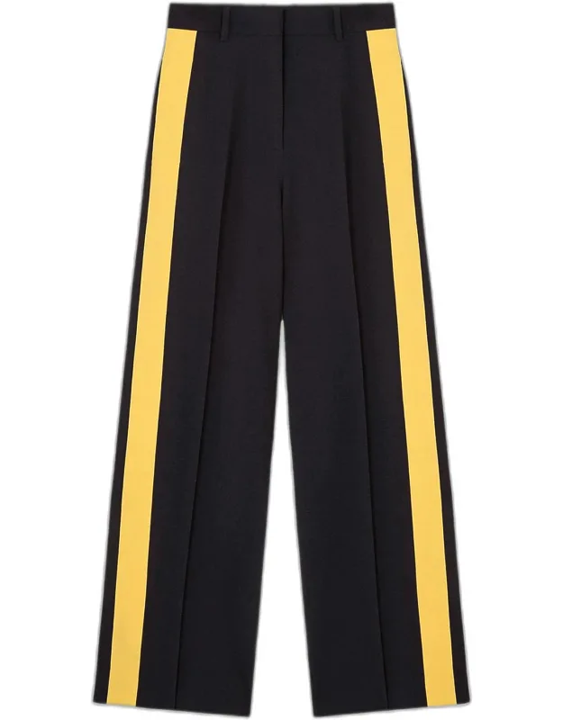 Side-stripe Relaxed-leg Trousers