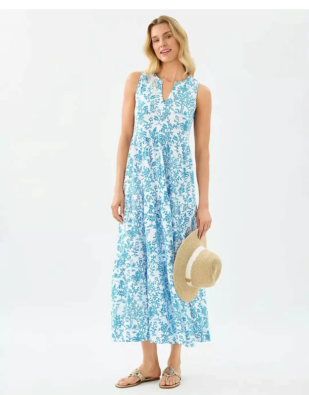 Sydnee Maxi Dress With Inset Ladder Lace Trim