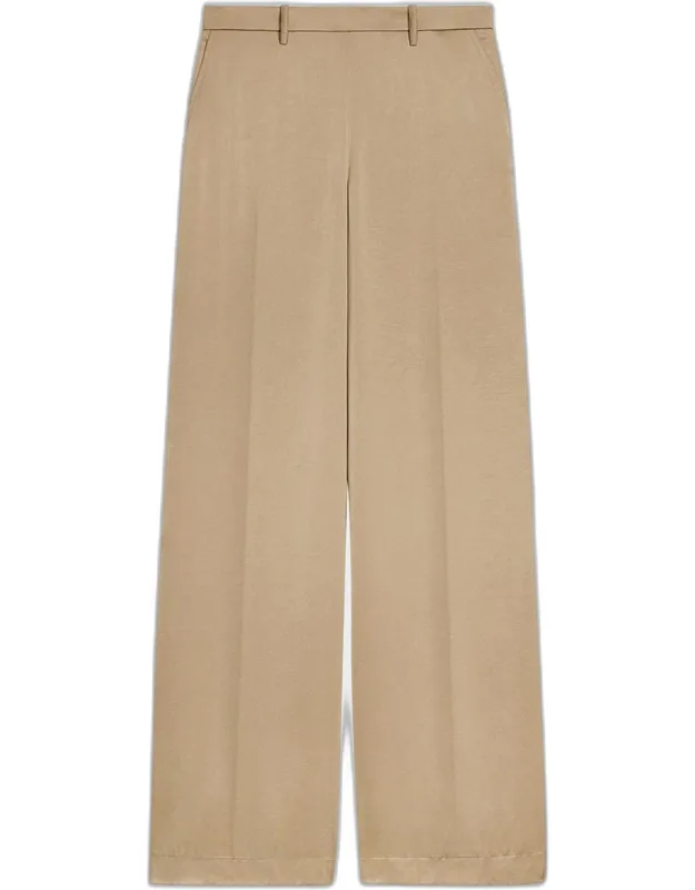 Satin Wide-leg Trousers