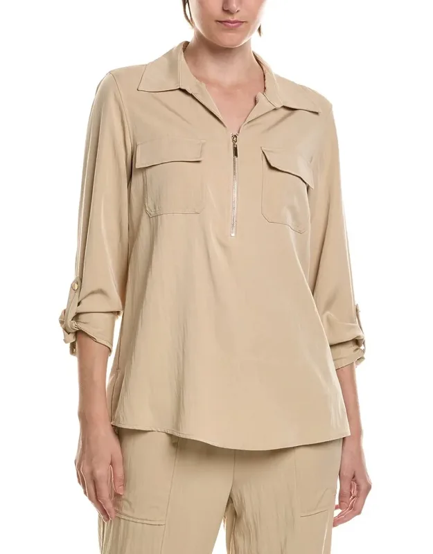 Half Zip Collar Shirt