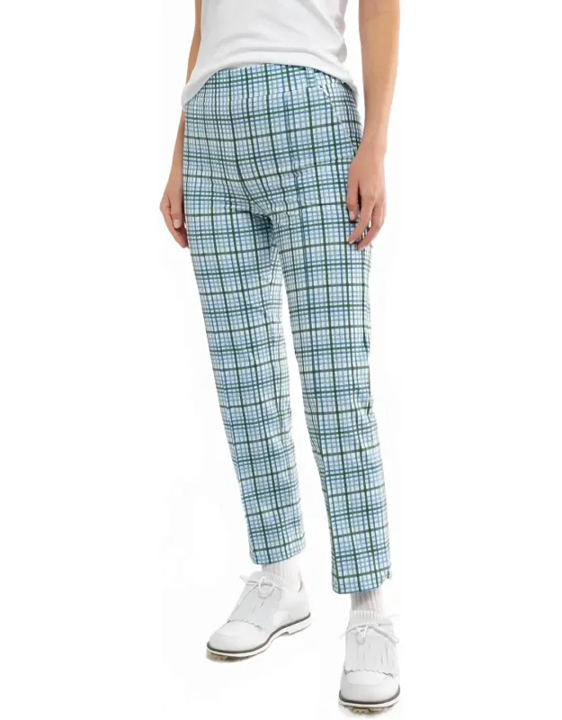 Portia Pants In Meadow Plaid