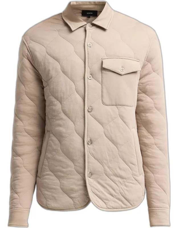 Cotton Quilted Shirt Jacket