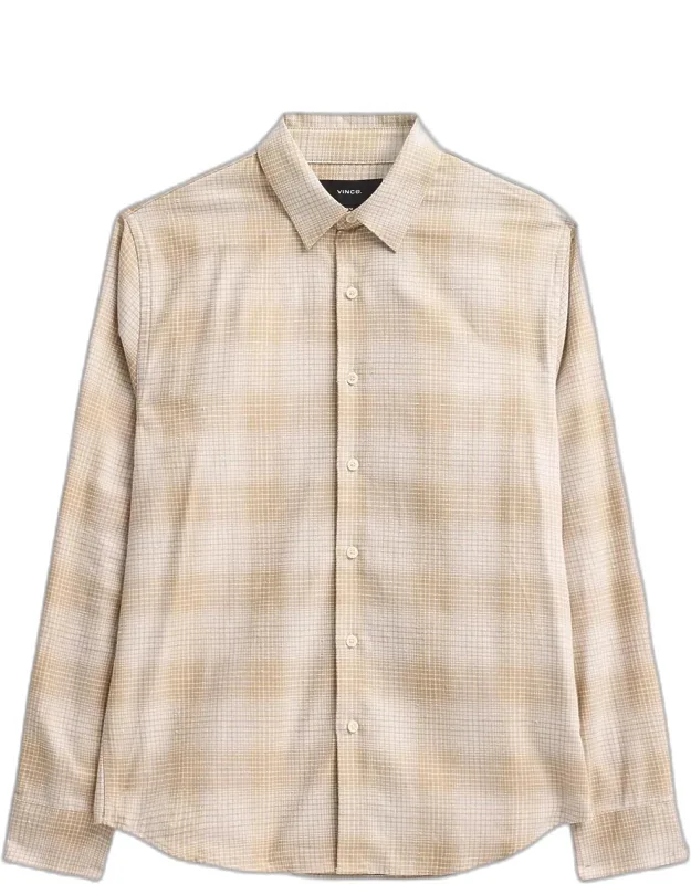 Ballow Cotton Plaid Button-down Shirt