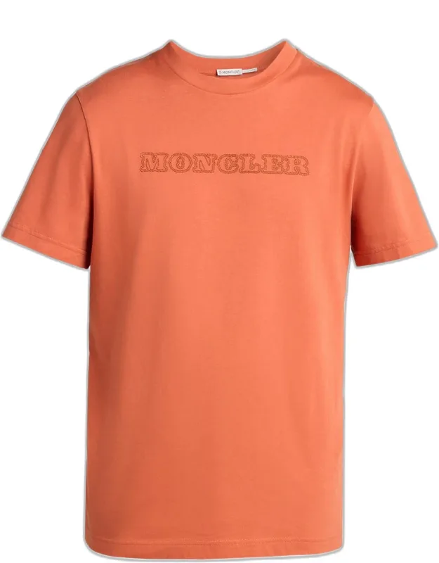 Tonal Logo Outline Crewneck T-shirt