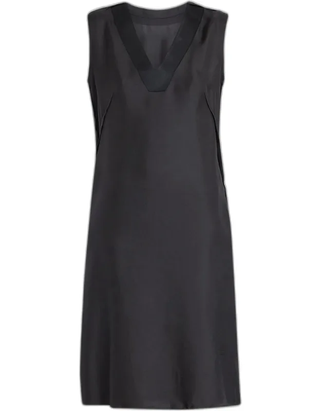 Sleeveless Silk Midi Dress