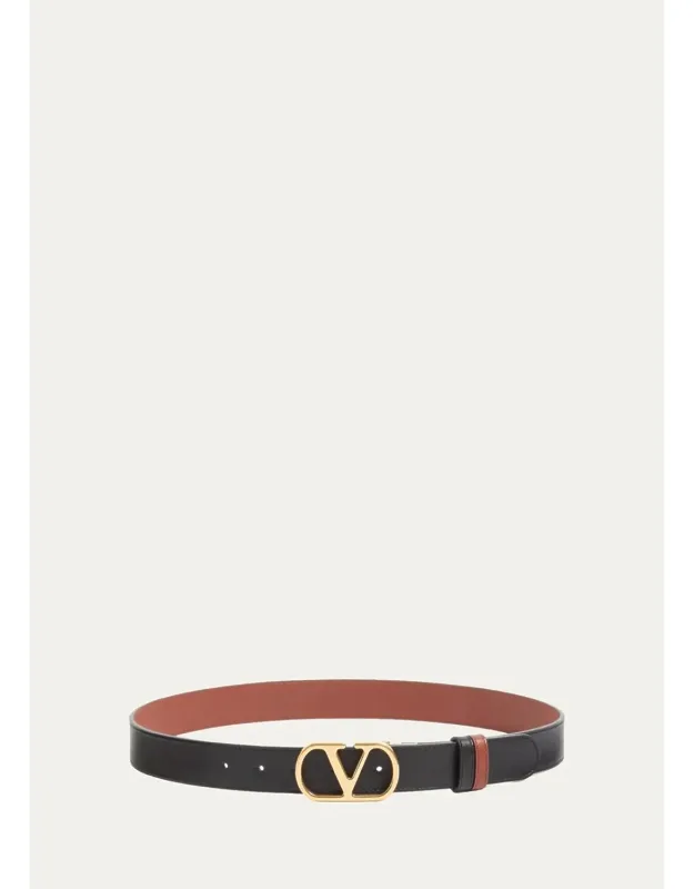 Vlogo Signature Leather Belt