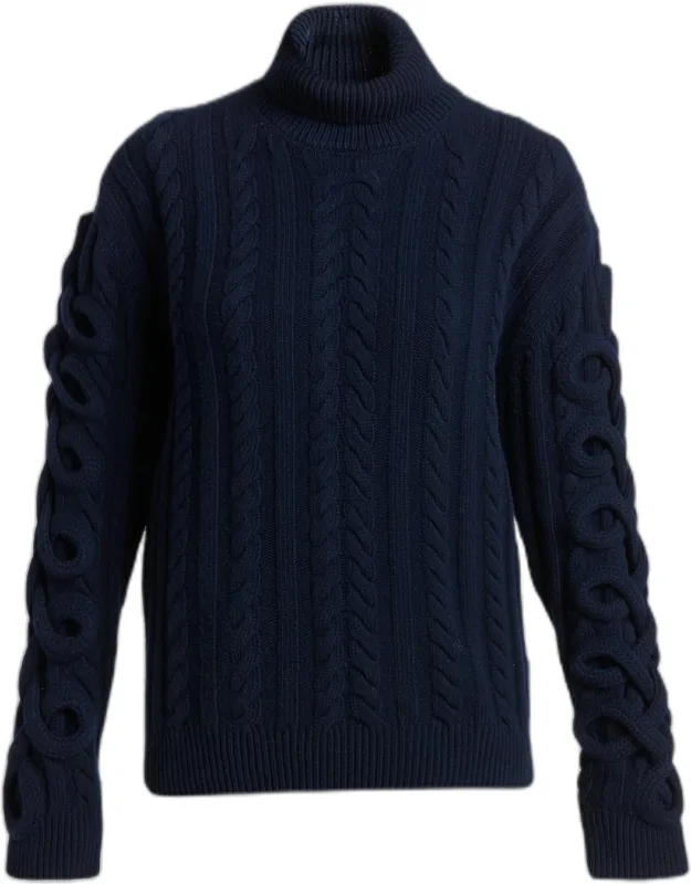 Cable Knit Turtleneck Sweater