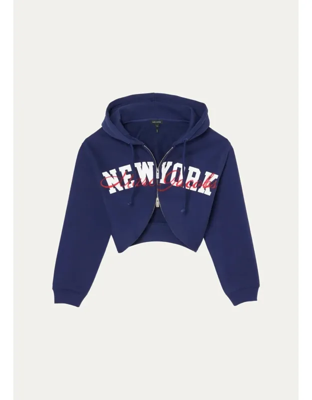 Canal Street Logo Crop Zip Hoodie