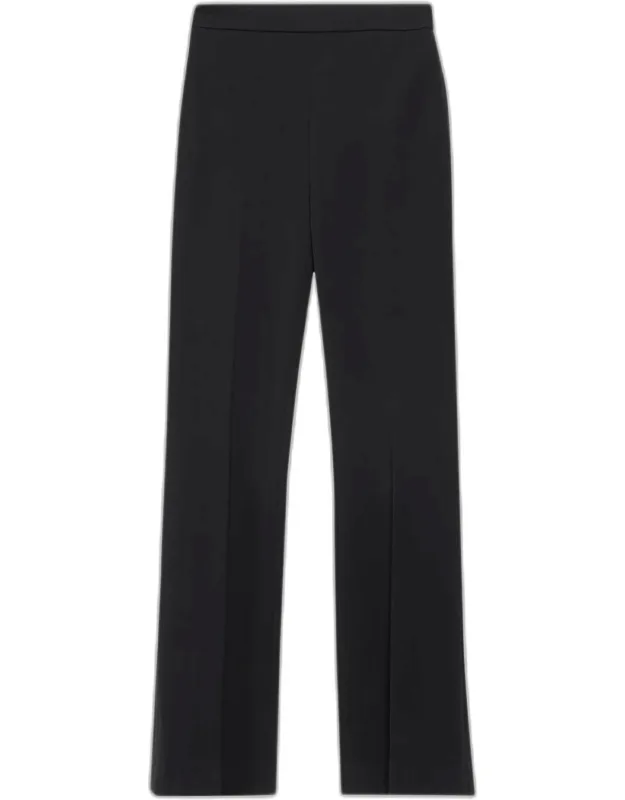 Zip-back Bootcut Pants