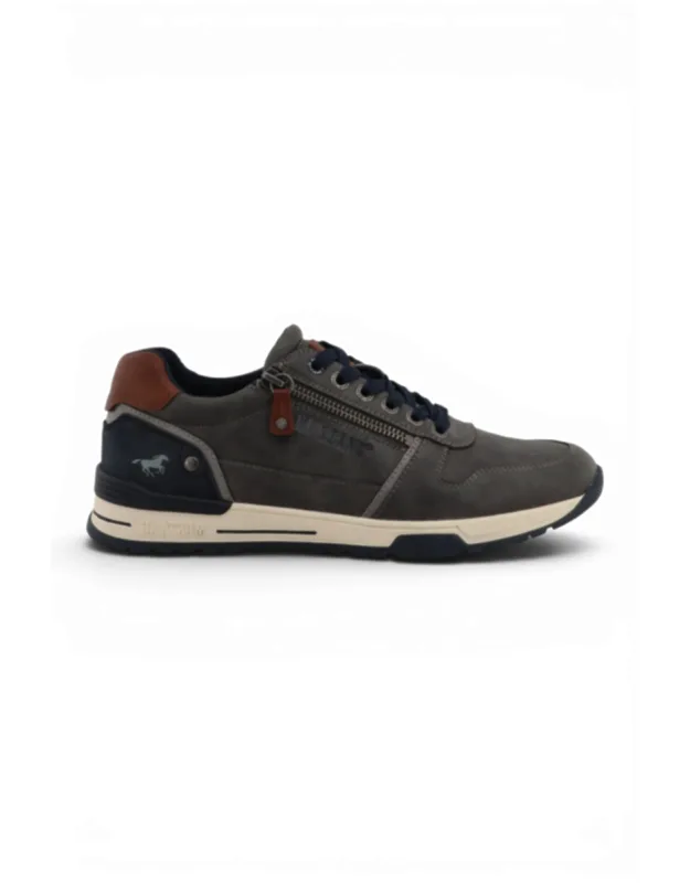 Faux Leather Trainer Sneakers