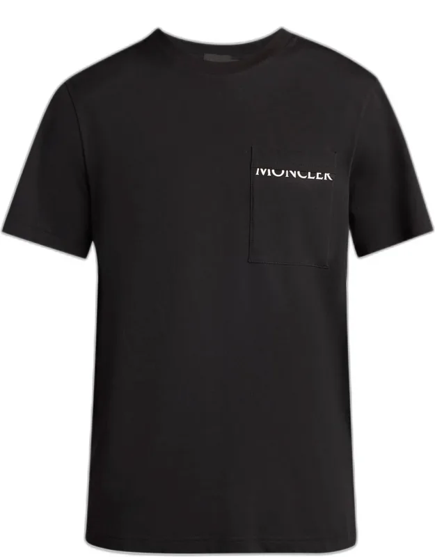 Split-logo Cotton Crewneck T-shirt