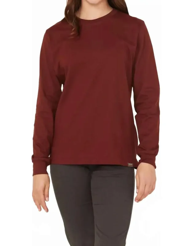 Rebar Cotton Strong Workshop Logo Long Sleeve Graphic Tee