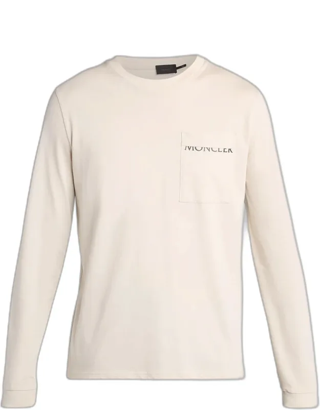 Split-logo Cotton Long-sleeve T-shirt