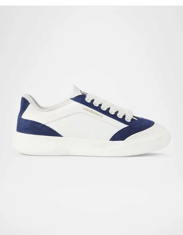 Del Mar Colorblocked Suede Low-top Sneakers