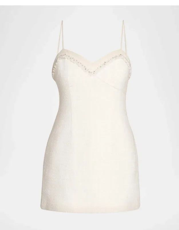 Embellished Wool-blend Mini Dress