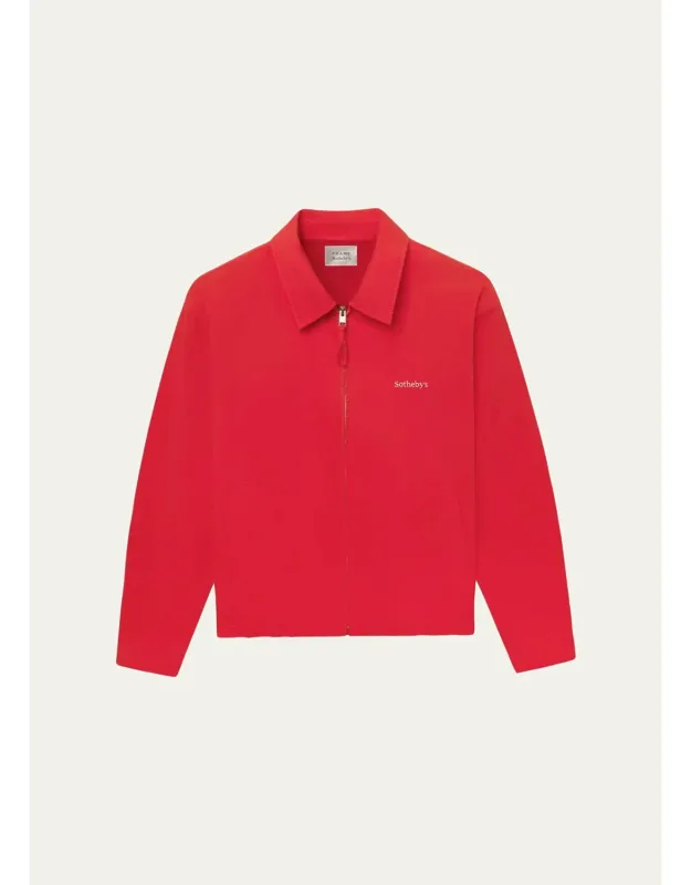 Cotton Zip-up Bomber Jacket