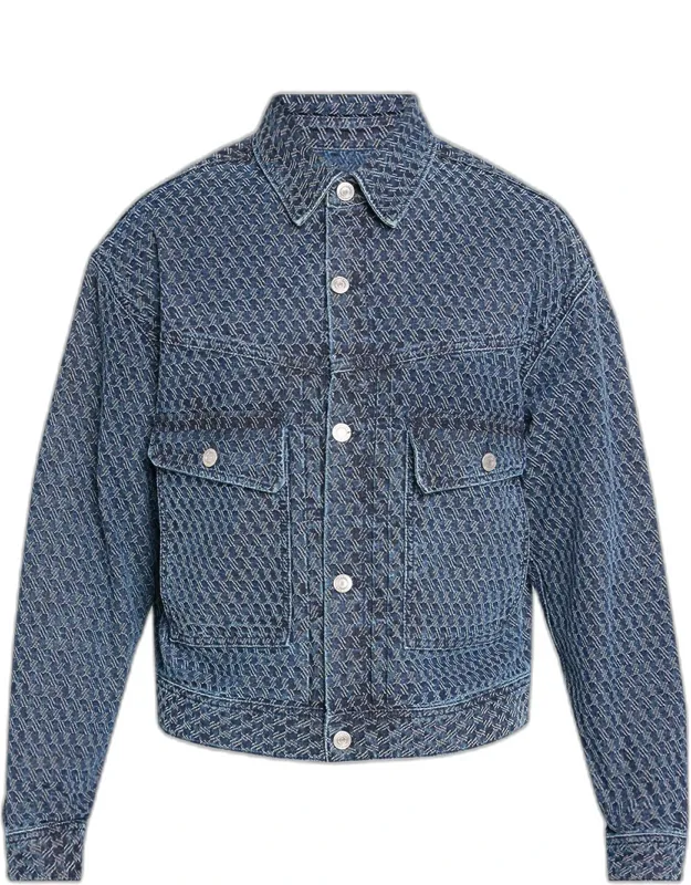 Jacquard Denim Jacket