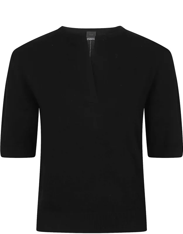 Wool-blend Short-sleeve Sweater