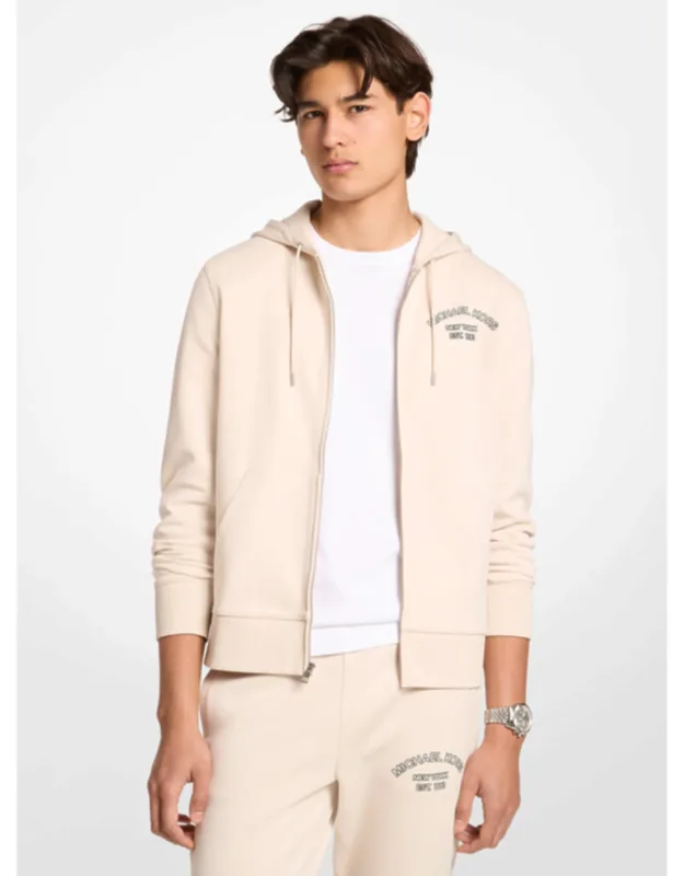 Cotton Blend Zip-up Hoodie