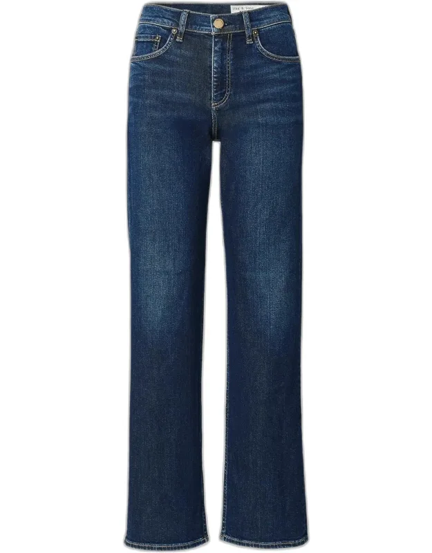 Stretch Featherweight Relaxed Straight-leg Jeans