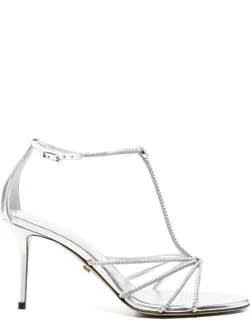 Crystal-embellished T-bar Sandals