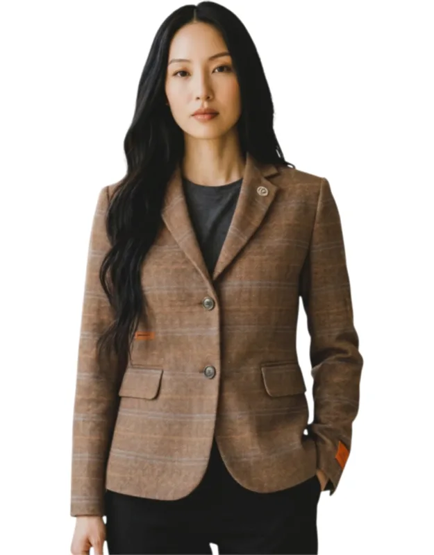 Tailored Check Tweed Blazer