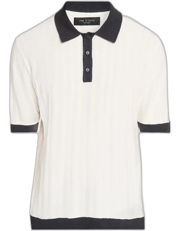 Zuma Stripe Contrast-trim Polo Shirt