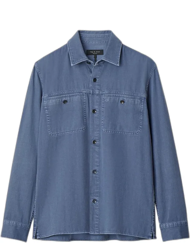 Overdyed Cotton Workwear Shirt