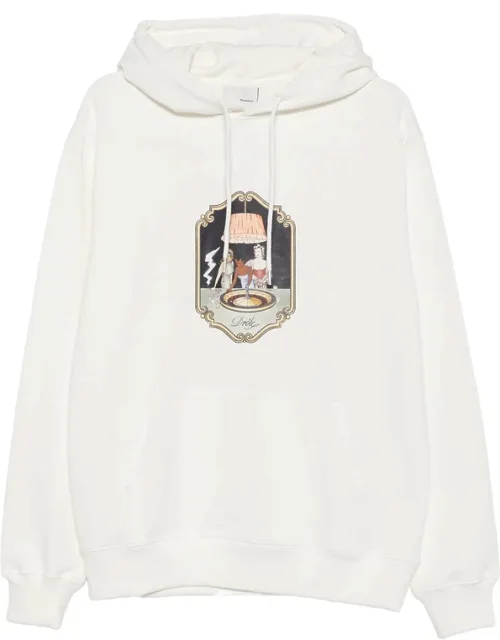 Graphic-print Drawstring Hoodie