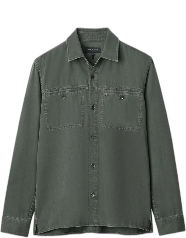 Overdyed Cotton Workwear Shirt