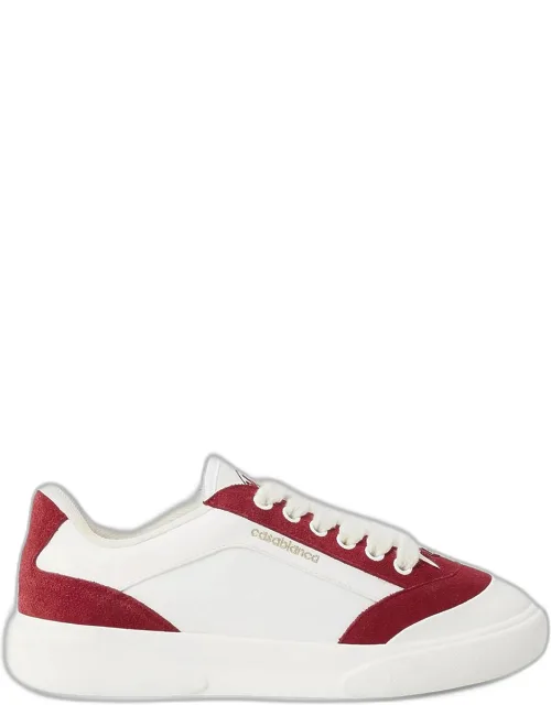 Del Mar Colorblocked Suede Low-top Sneakers