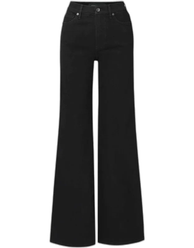 Stretch Denim Wide-leg Jeans