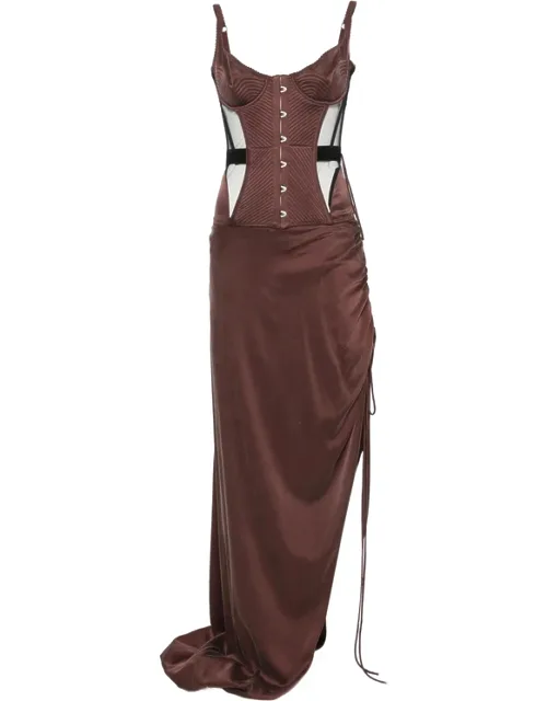 Quilted Corset Maxi Dress