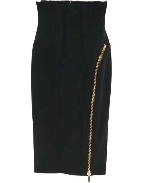 Skirt In Technical Fabric With Zip