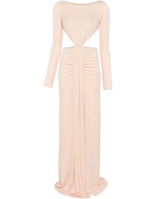 Cut-out Ruched Maxi Dress