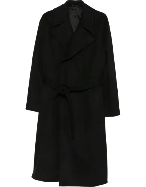 Belted Notch-lapels Coat