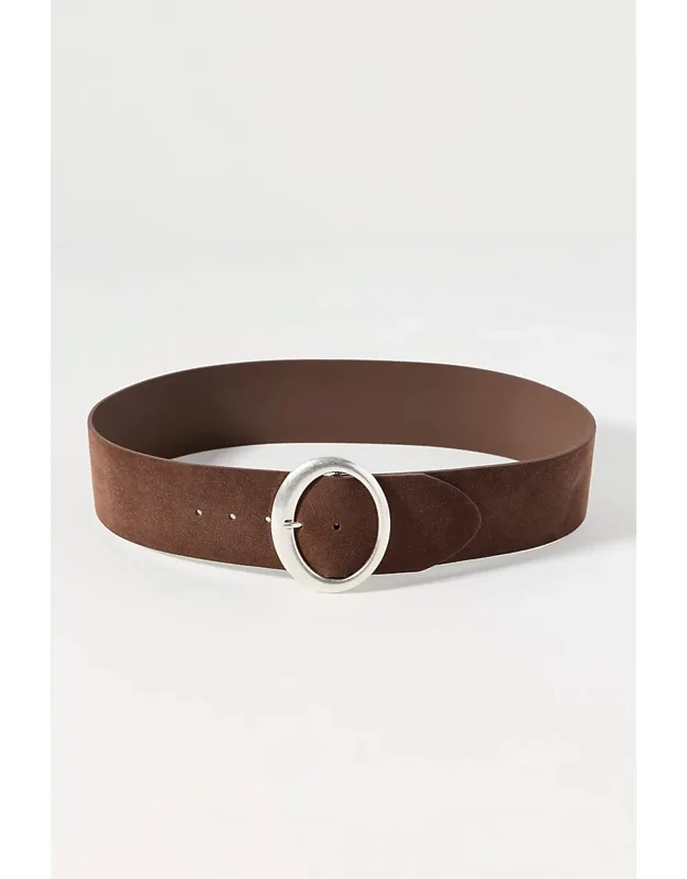 Wide Oval Buckle Belt