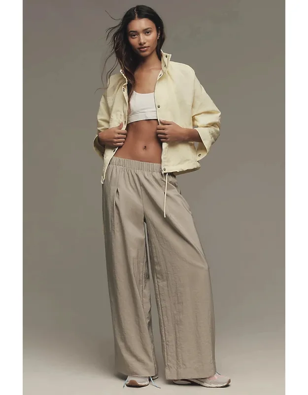 Pull-on Wide-leg Trousers